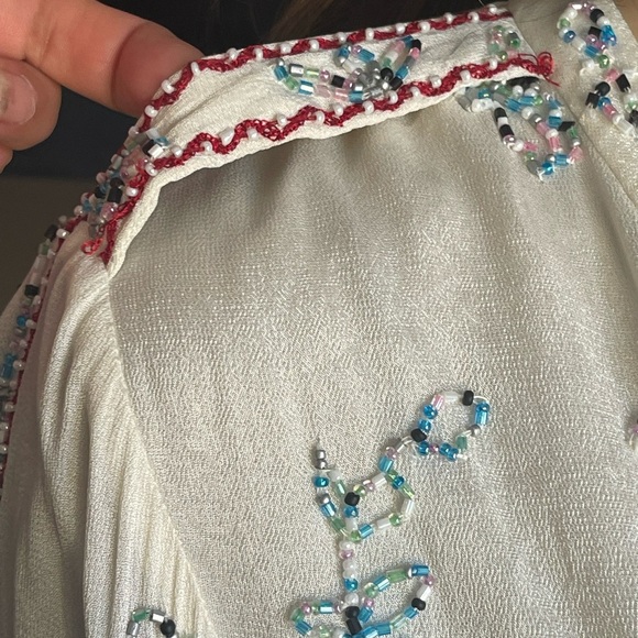 New!Antik Batik embellished holly ivory tunic size S - Picture 12 of 16